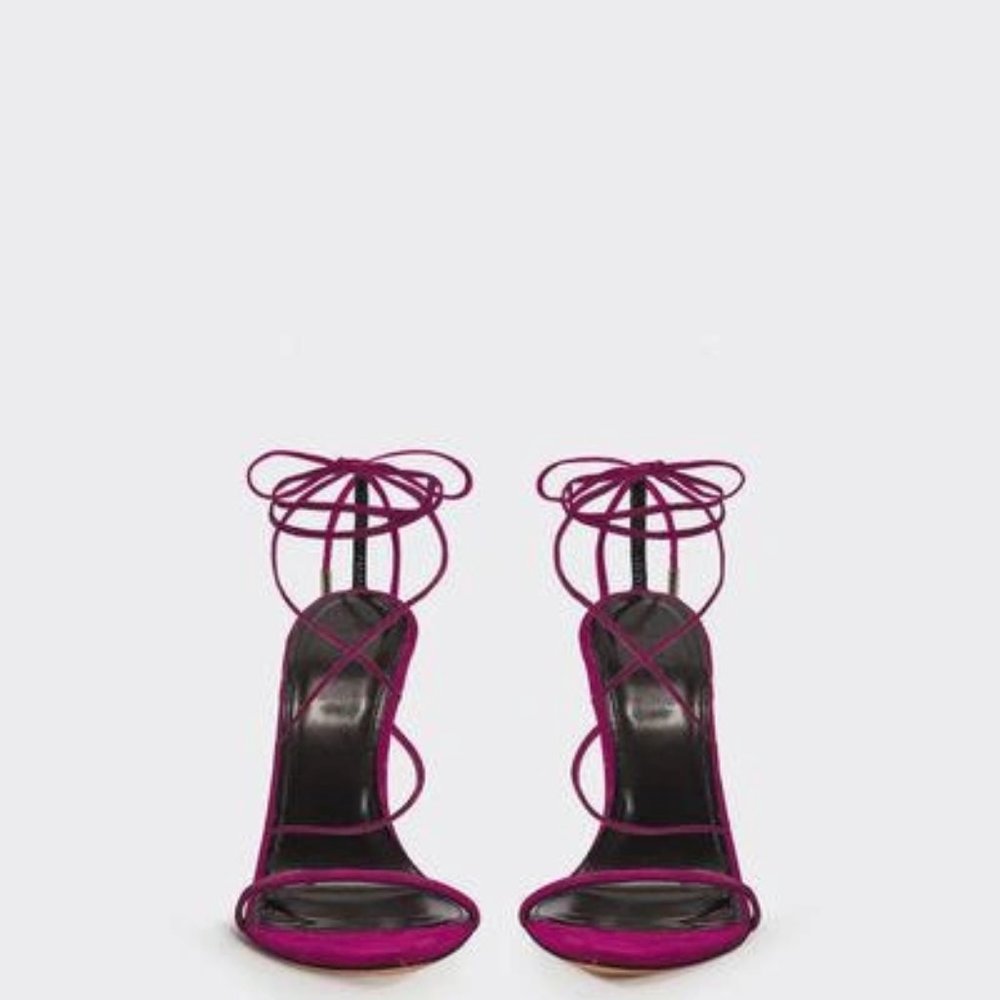 IRO Purple Suede Sandals